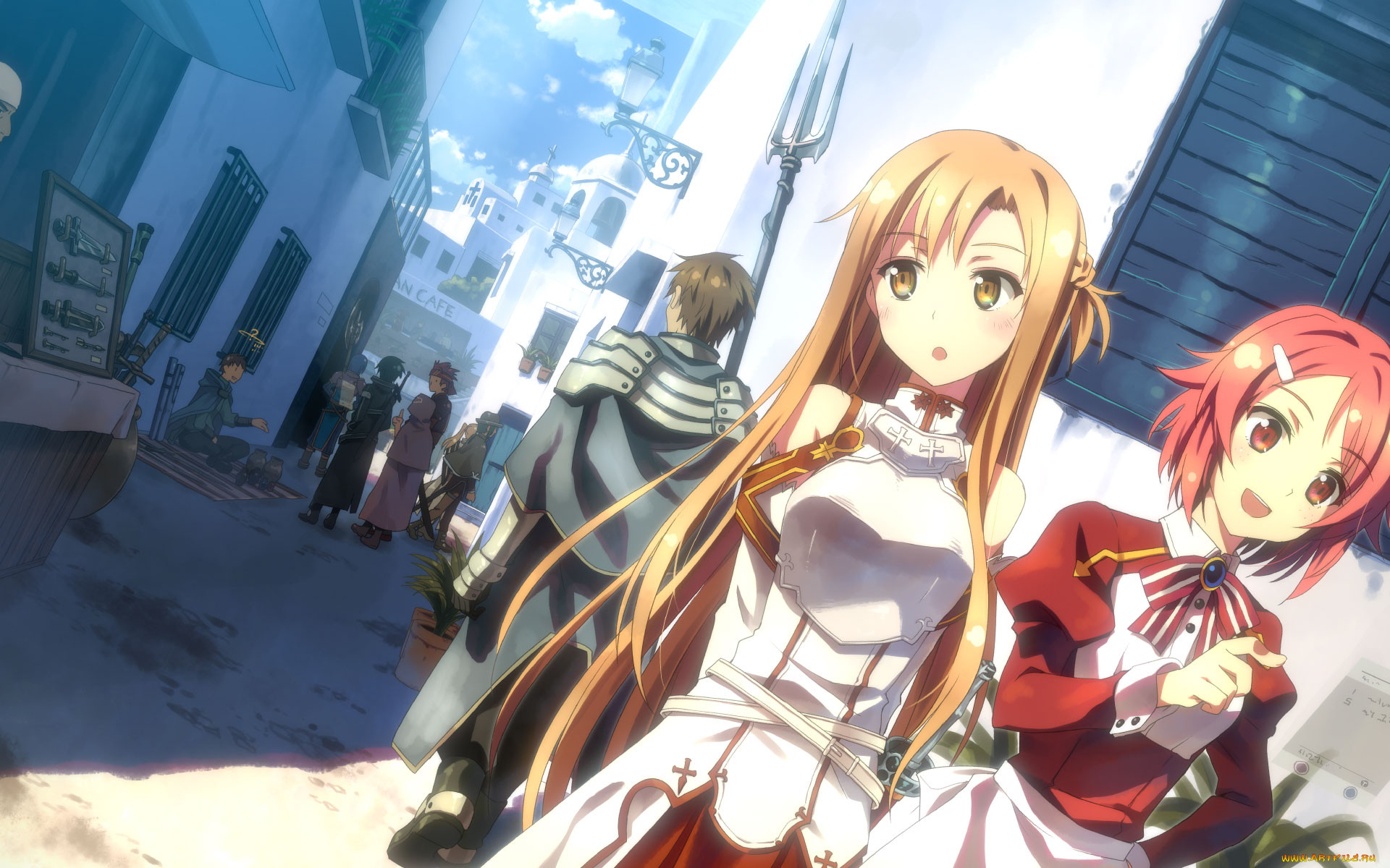 , sword, art, online, klein, lisbeth, kirito, yuuki, asuna